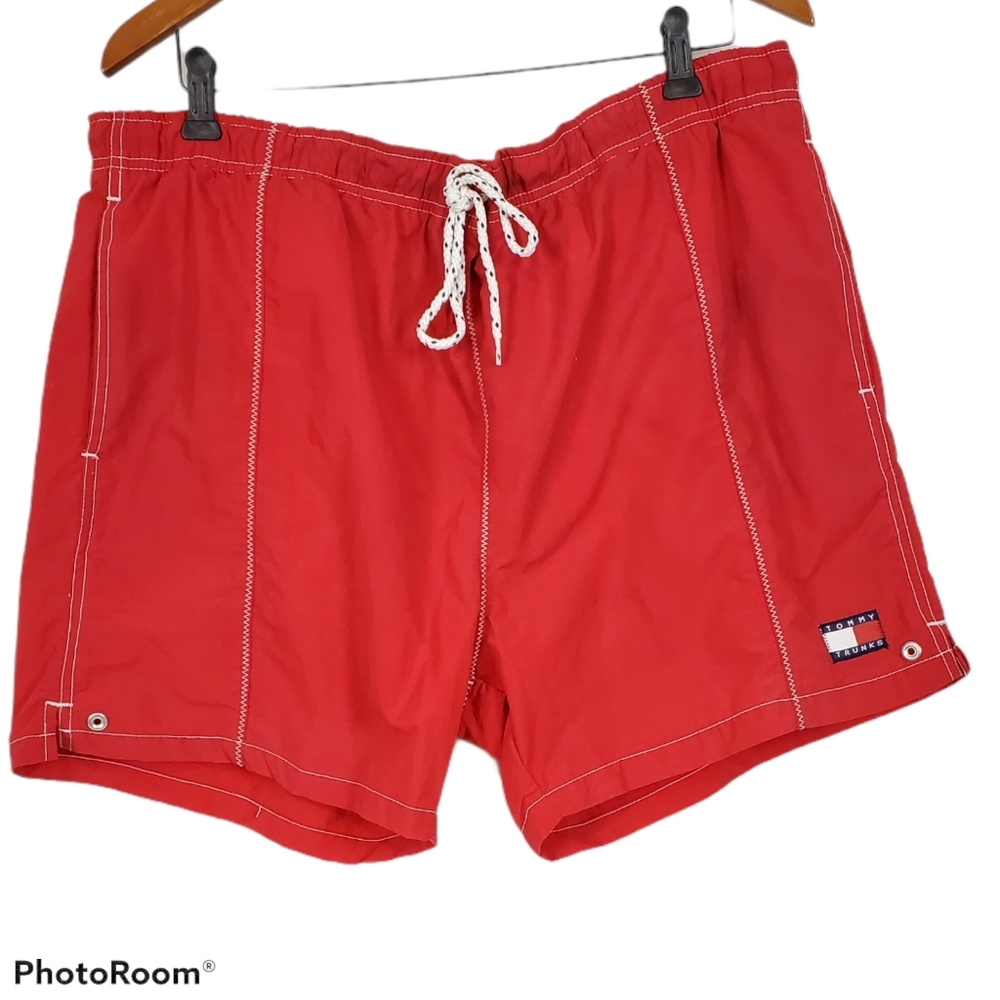 90s Vintage Tommy Hilfiger Swim Trunks Logo
